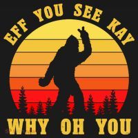 Eff You See Kay Why Oh You Bigfoot Sasquatch Funny Meme Women's Hoodie thumb 2