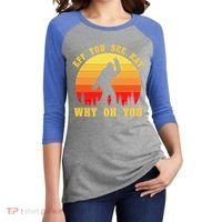 Eff You See Kay Why Oh You Bigfoot Sasquatch Funny Meme Women's Tri-Blend 3/4-Sleeve Raglan Shirt thumb 2