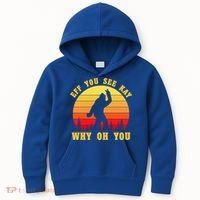 Eff You See Kay Why Oh You Bigfoot Sasquatch Funny Meme Kids Hoodie thumb 0