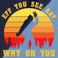 Eff You See Kay Why Oh You Bigfoot Sasquatch Funny Meme Raglan Baseball Sleeve Shirt thumb 2