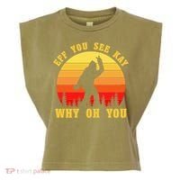 Eff You See Kay Why Oh You Bigfoot Sasquatch Funny Meme Garment-Dyed Women's Muscle Tee thumb 0