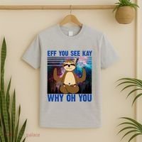 Eff You See Kay Why Oh You Yoga Sloth Space Galaxy T-Shirt thumb 2
