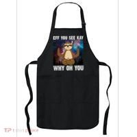 Eff You See Kay Why Oh You Yoga Sloth Space Galaxy Apron thumb 0