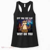 Eff You See Kay Why Oh You Yoga Sloth Space Galaxy Women's Tank Top thumb 0