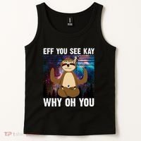 Eff You See Kay Why Oh You Yoga Sloth Space Galaxy Tank Top thumb 2