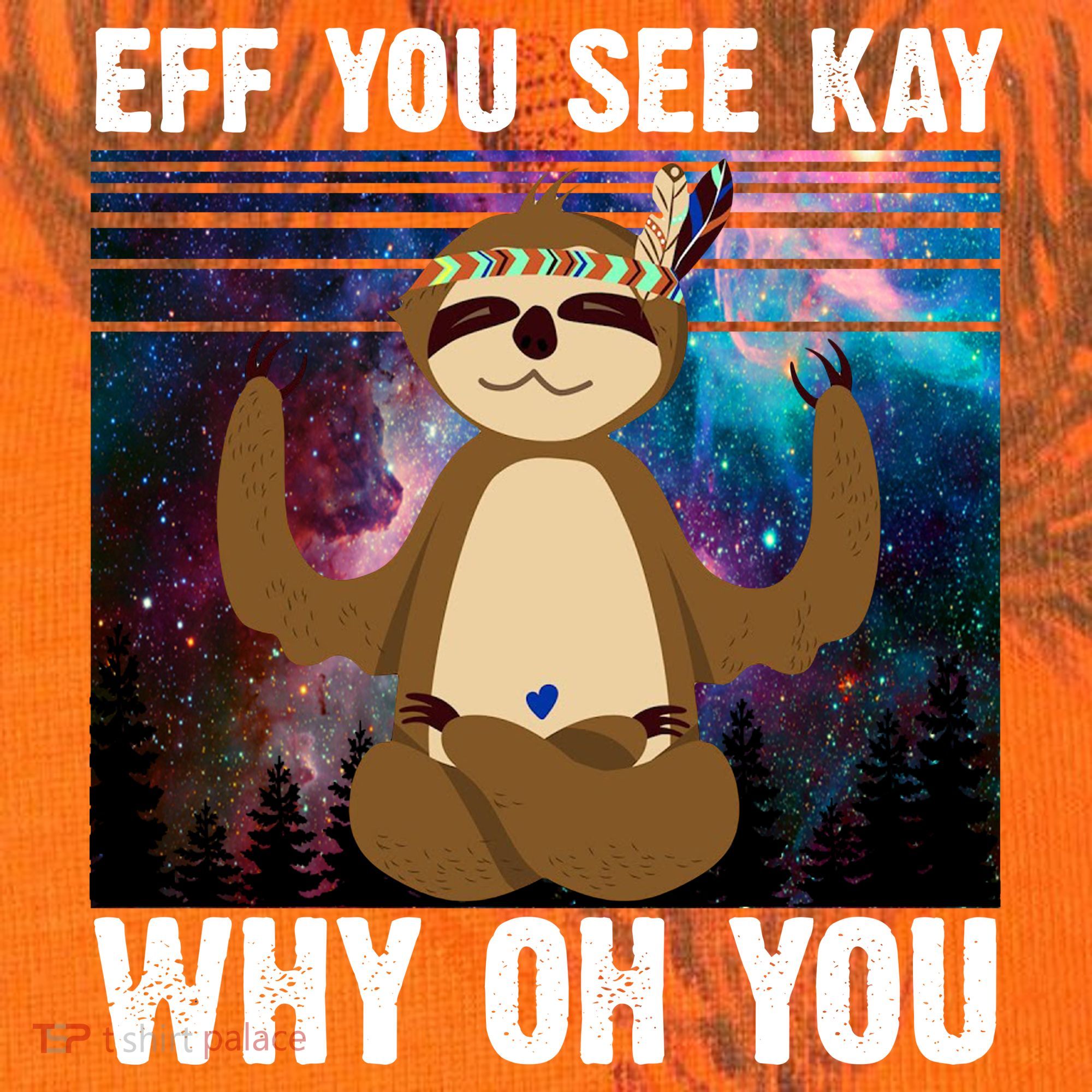 Eff You See Kay Why Oh You Yoga Sloth Space Galaxy Kati Licensed 12" Camo Cuffed Beanie