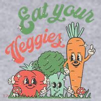 Eat Your Veggies Retro Vegan Farmer Market Vegetable Women's Sweatshirt thumb 2