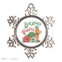 Eat Your Veggies Retro Vegan Farmer Market Vegetable Ornament thumb 0