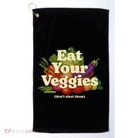 Eat Your Veggies DonT Elect Them Golf Towel thumb 0
