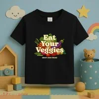 Eat Your Veggies DonT Elect Them Toddler T-Shirt thumb 3