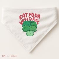 Eat Your Vegetables USA-Made Doggie Bandana thumb 0