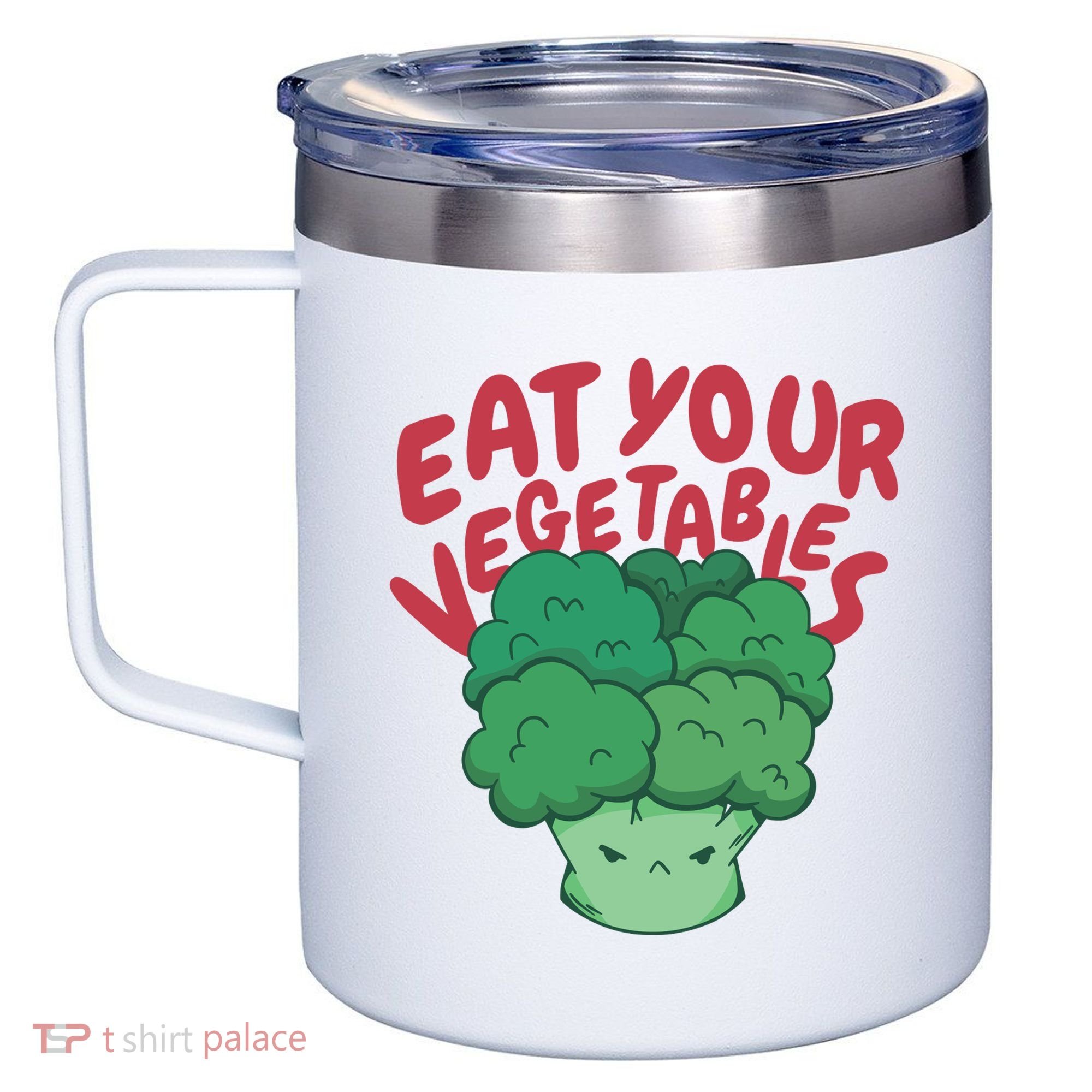 Eat Your Vegetables 12oz Stainless Steel Coffee Mug