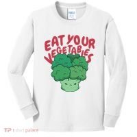 Eat Your Vegetables Kids Long Sleeve Shirt thumb 0