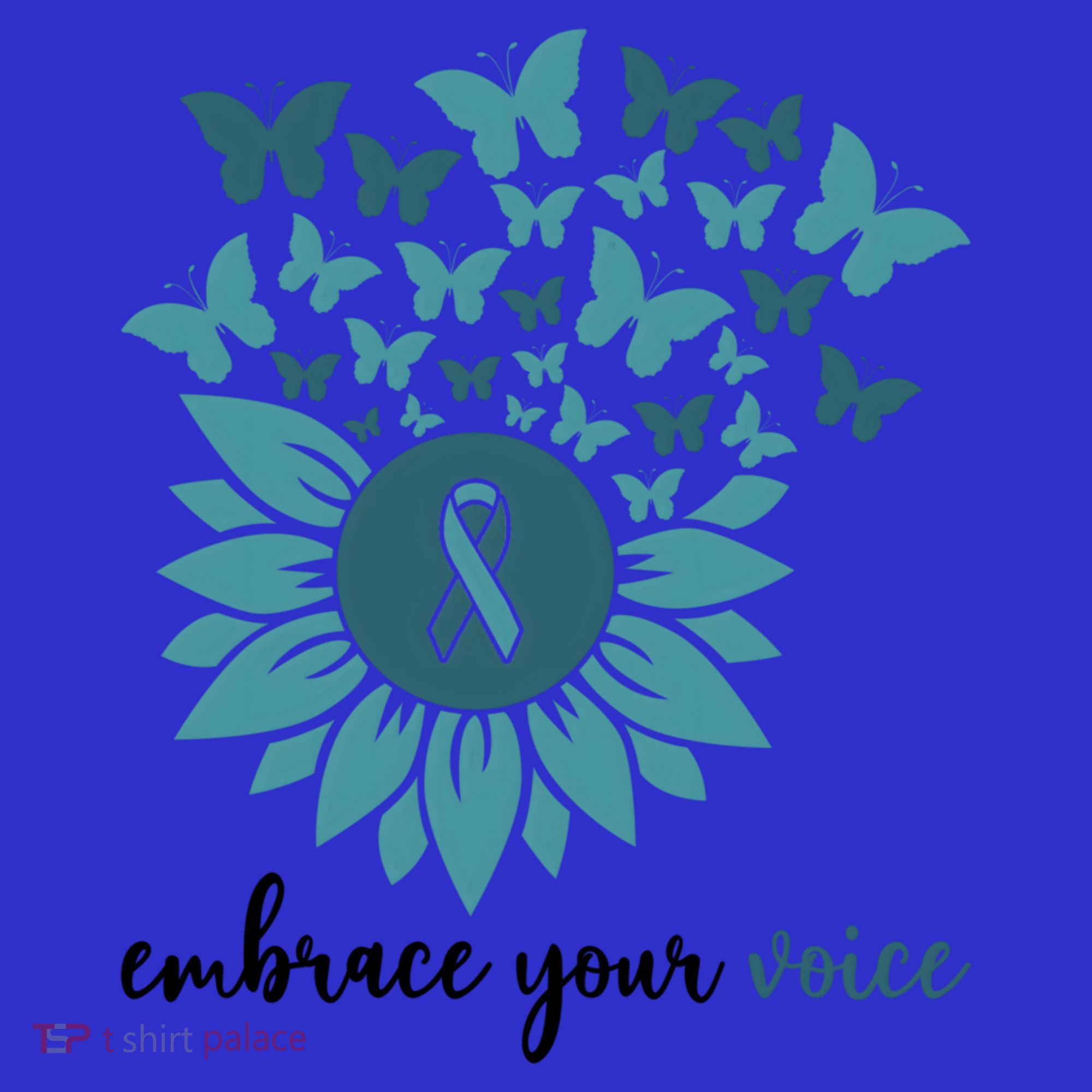 Embrace Your Voice Sexual Assault Awareness Sunflower Ribbon Great Gift Women's Tank Top