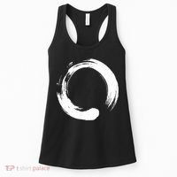 Enso Zen Circle Symbol Buddhism Buddha Meditation Yoga Women's Tank Top thumb 0