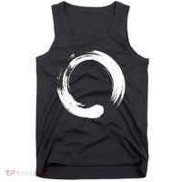 Enso Zen Circle Symbol Buddhism Buddha Meditation Yoga Tank Top thumb 0