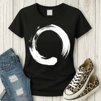 Enso Zen Circle Symbol Buddhism Buddha Meditation Yoga Women's T-Shirt thumb 3