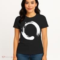 Enso Zen Circle Symbol Buddhism Buddha Meditation Yoga Women's T-Shirt thumb 4