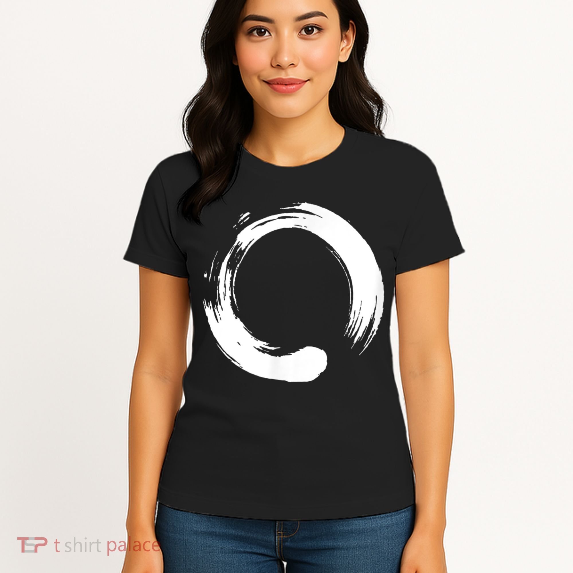 Enso Zen Circle Symbol Buddhism Buddha Meditation Yoga Women's T-Shirt