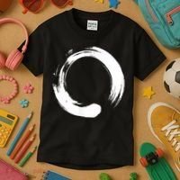 Enso Zen Circle Symbol Buddhism Buddha Meditation Yoga Kids T-Shirt thumb 3