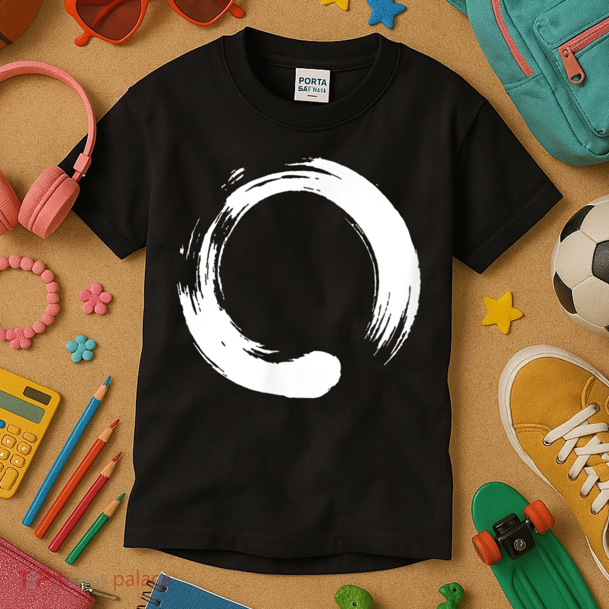 Enso Zen Circle Symbol Buddhism Buddha Meditation Yoga Kids T-Shirt