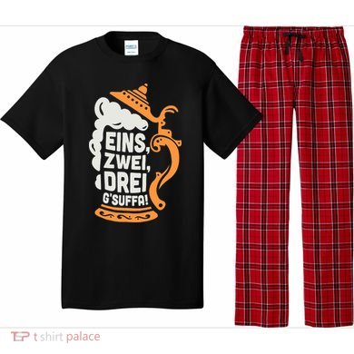 Eins Zwei Drei Gsuffa Bottoms Up Oktoberfest Prost Funny Beer Pajama Set