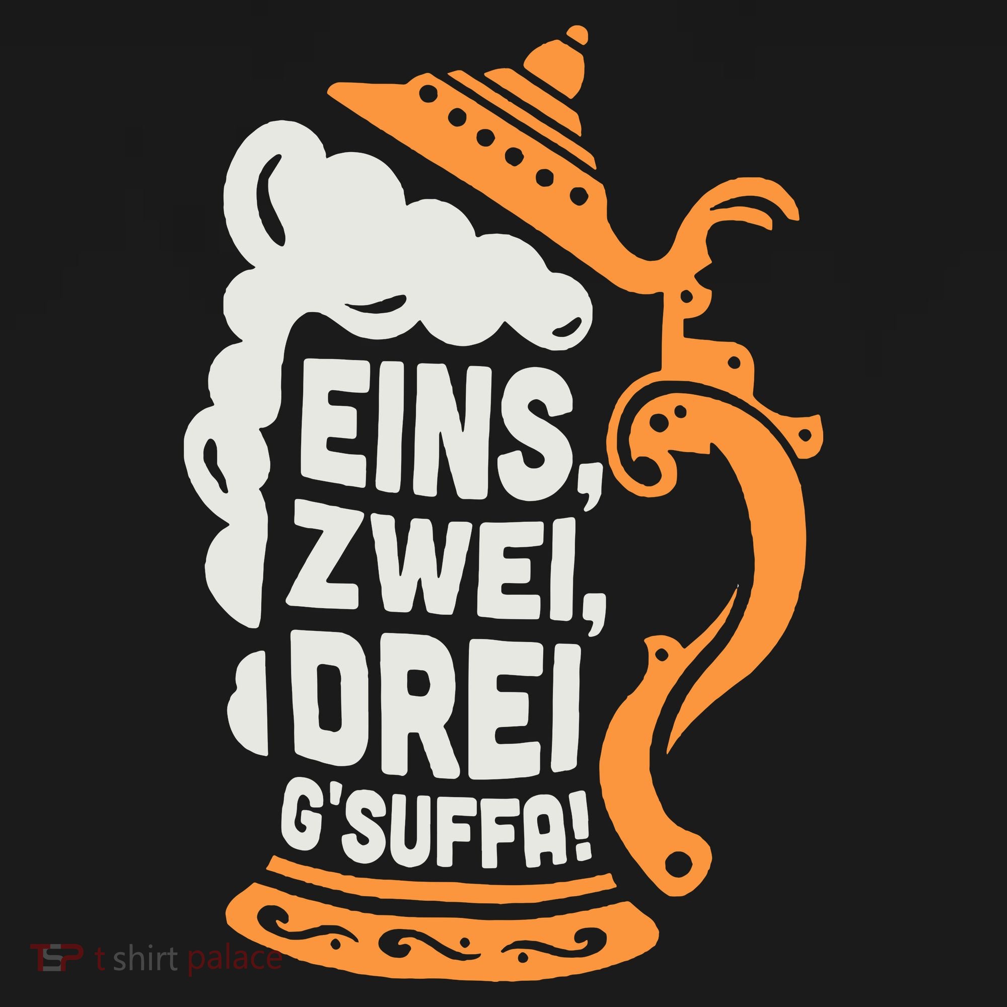 Eins Zwei Drei Gsuffa Bottoms Up Oktoberfest Prost Funny Beer Women's Tank Top