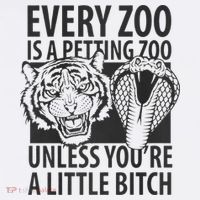 Every Zoo Is A Petting Zoo Unless Youre A Little Bitch Premium Cropped Pullover Crew thumb 4