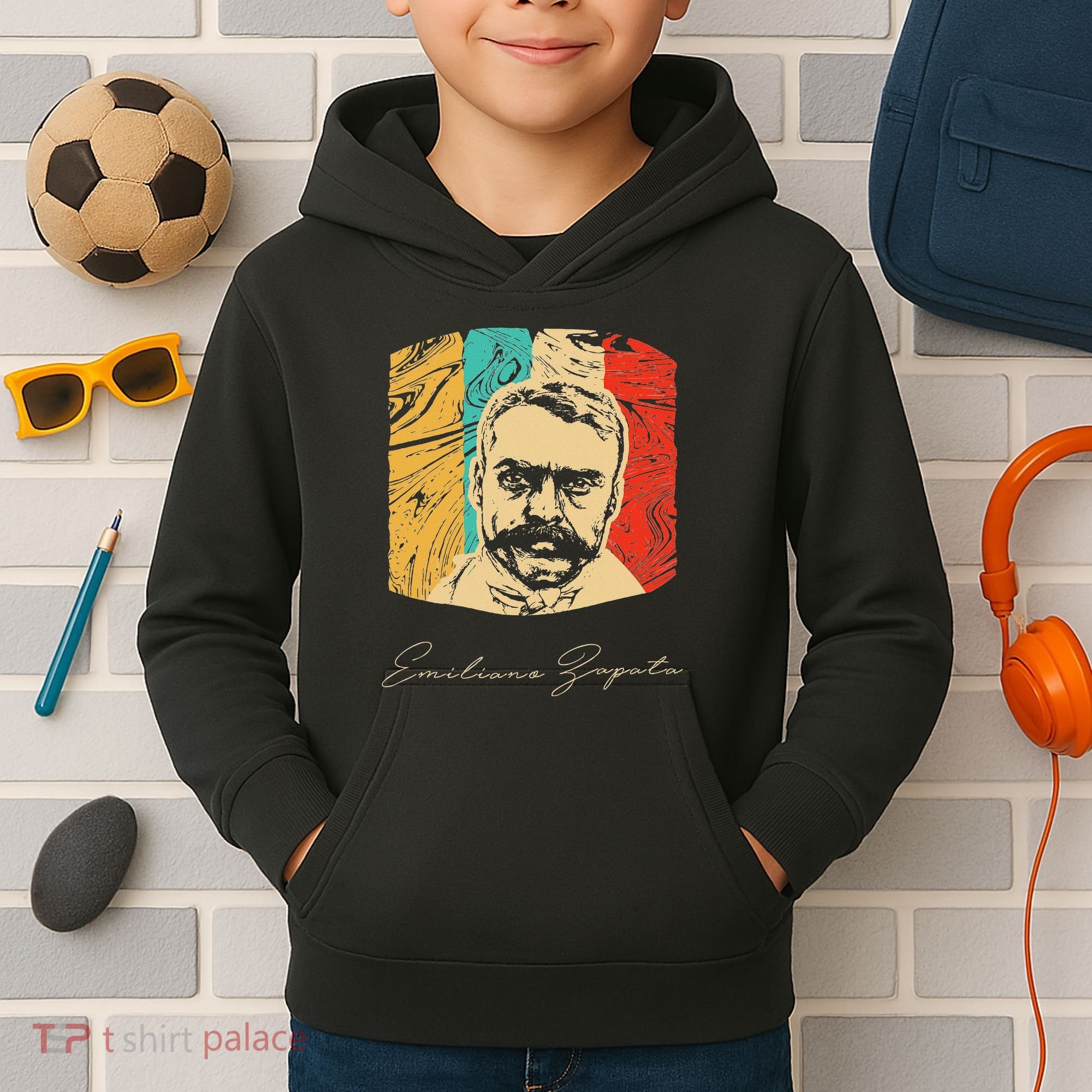 Emiliano Zapata Mexican Revolution Historical Kids Hoodie