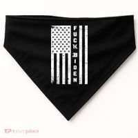 F--ck Biden American Flag USA-Made Doggie Bandana thumb 0