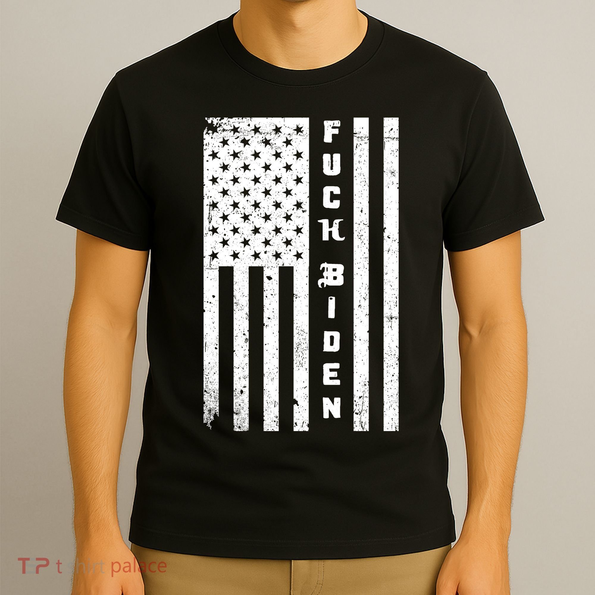 F--ck Biden American Flag T-Shirt