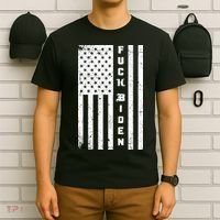 F--ck Biden American Flag T-Shirt thumb 6