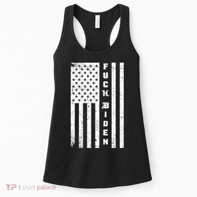 F--ck Biden American Flag Women's Tank Top