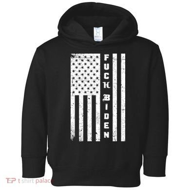 F--ck Biden American Flag Toddler Hoodie