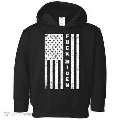 F--ck Biden American Flag Toddler Hoodie