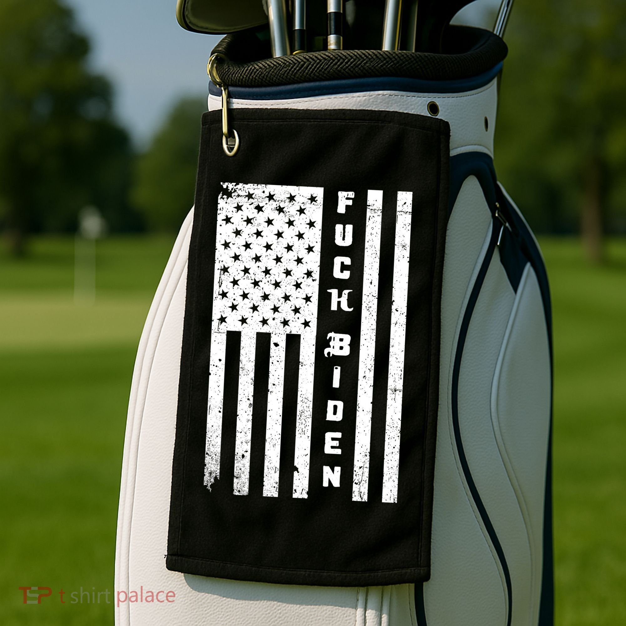 F--ck Biden American Flag Golf Towel