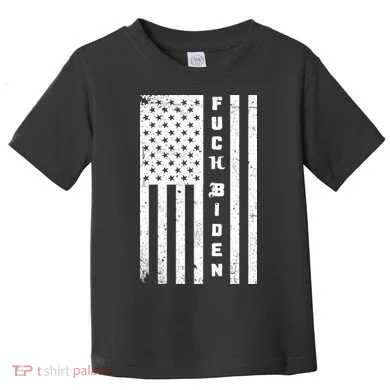 F--ck Biden American Flag Toddler T-Shirt