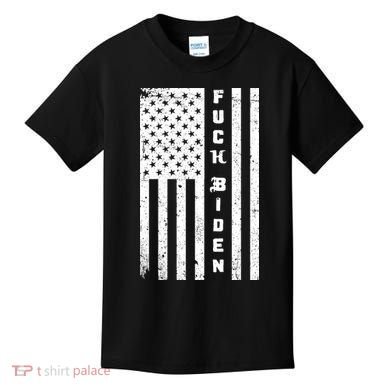F--ck Biden American Flag Kids T-Shirt