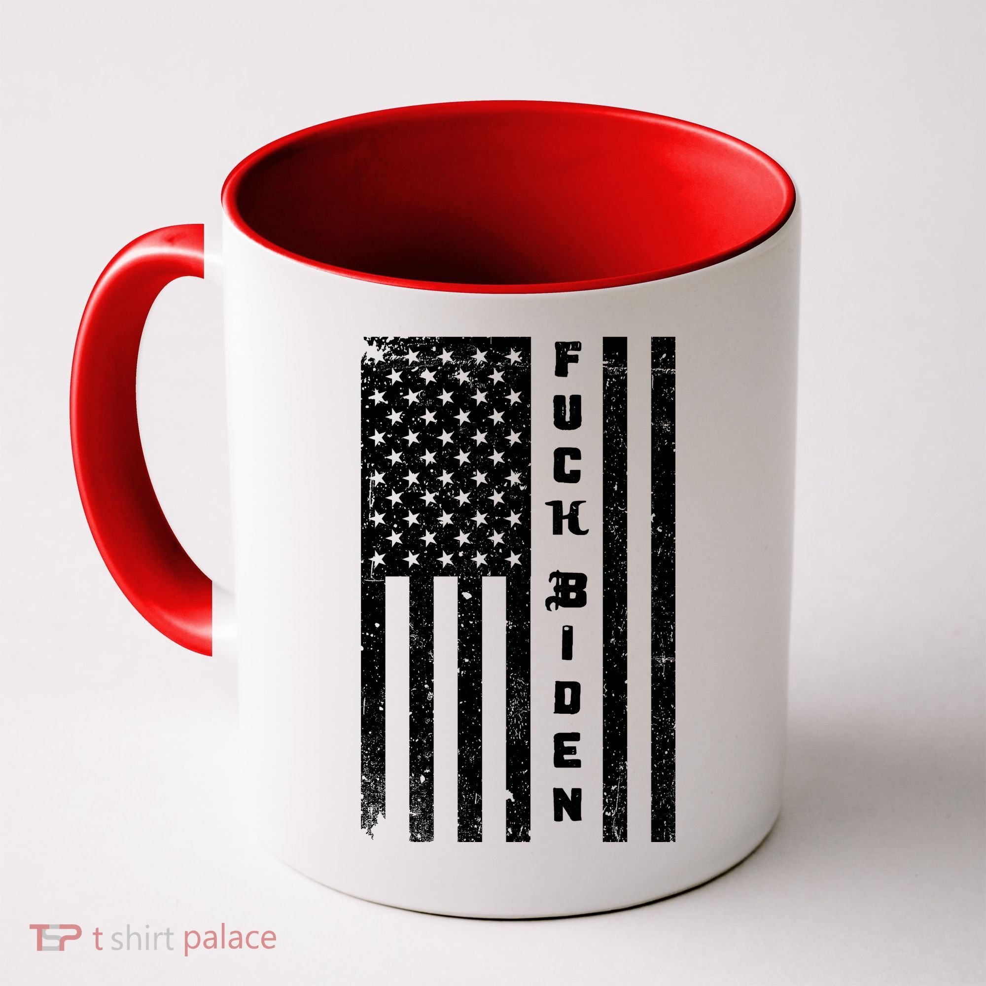 F--ck Biden American Flag Coffee Mug