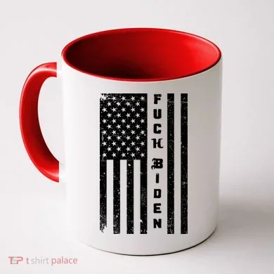 F--ck Biden American Flag Coffee Mug