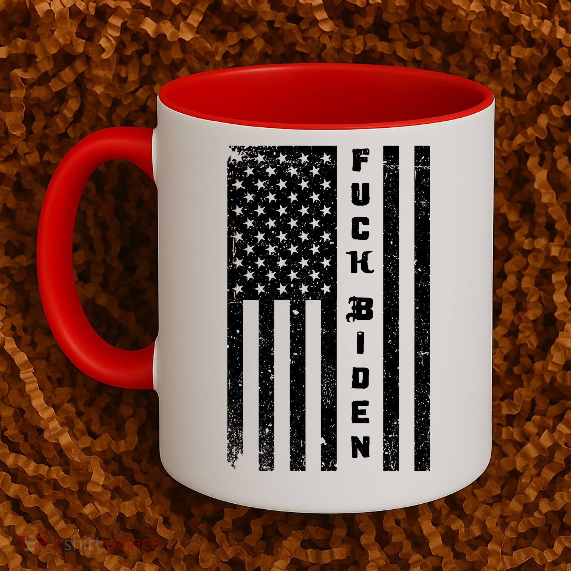 F--ck Biden American Flag Coffee Mug