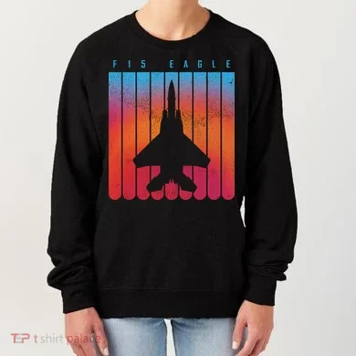 F-15 Eagle Jet Fighter Retro Women's Sweatshirt