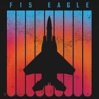 F-15 Eagle Jet Fighter Retro Doggie Tank thumb 4