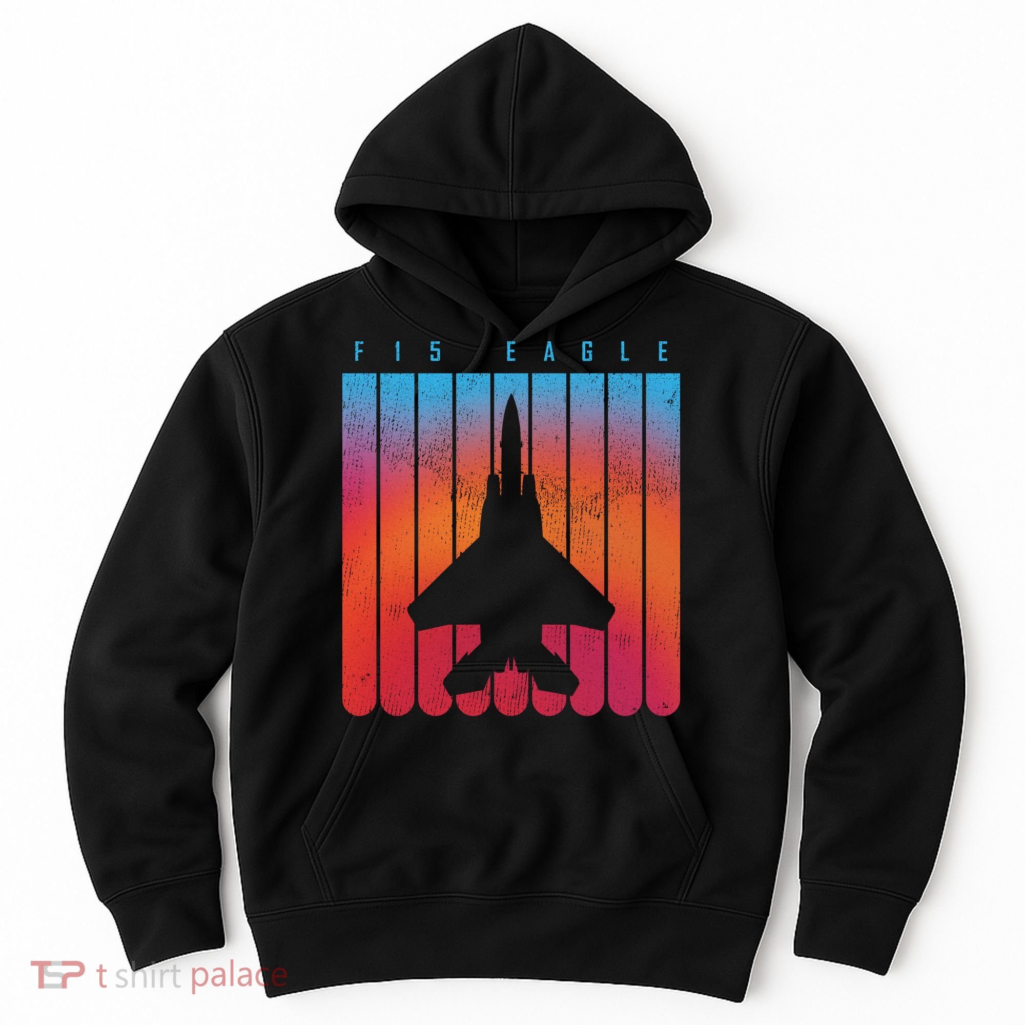 F-15 Eagle Jet Fighter Retro Hoodie