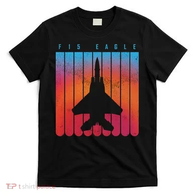 F-15 Eagle Jet Fighter Retro T-Shirt