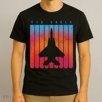 F-15 Eagle Jet Fighter Retro T-Shirt thumb 3