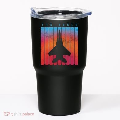 F-15 Eagle Jet Fighter Retro Tumbler