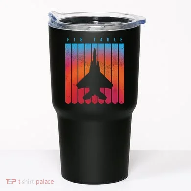 F-15 Eagle Jet Fighter Retro Tumbler