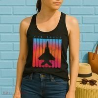 F-15 Eagle Jet Fighter Retro Women's Tank Top thumb 2