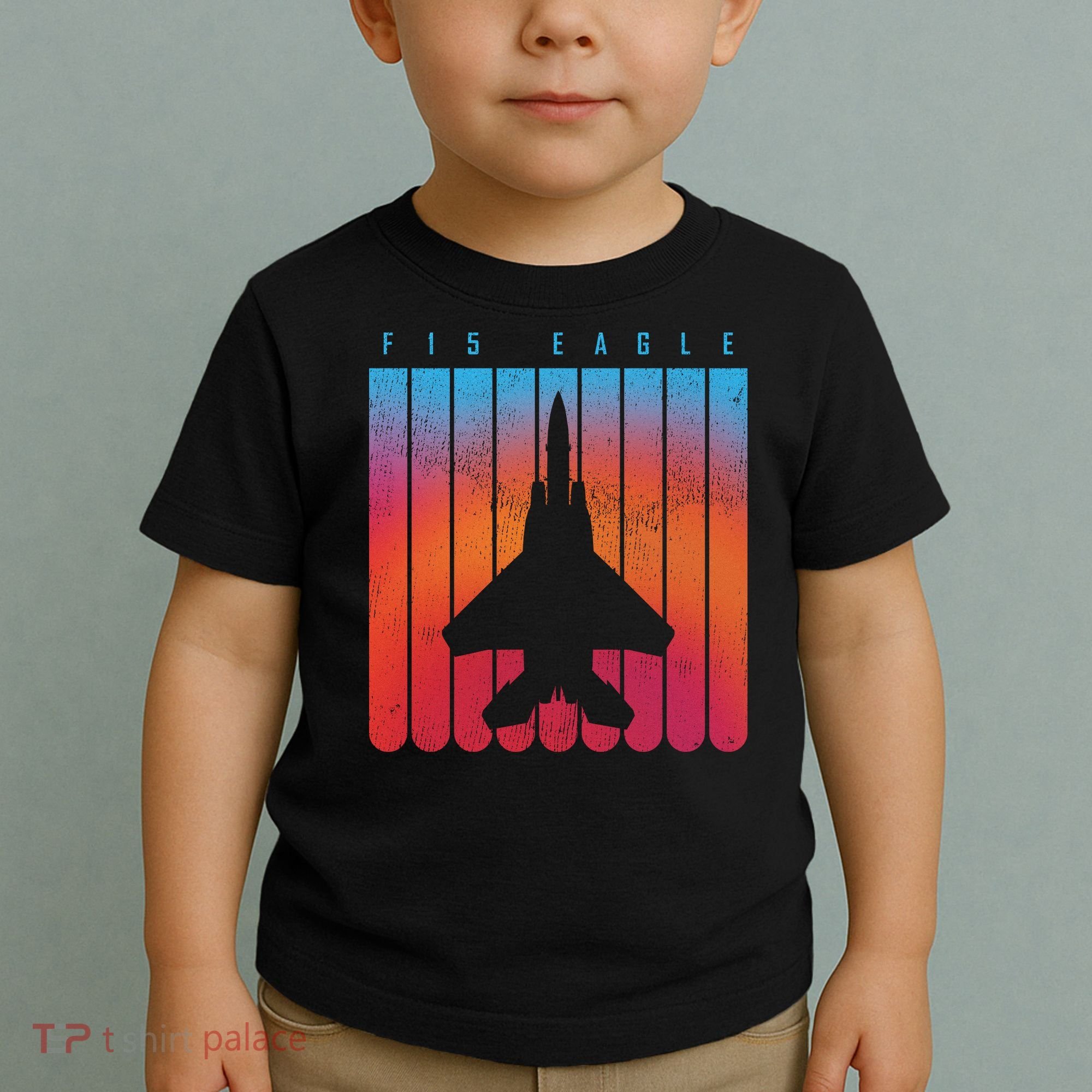 F-15 Eagle Jet Fighter Retro Toddler T-Shirt